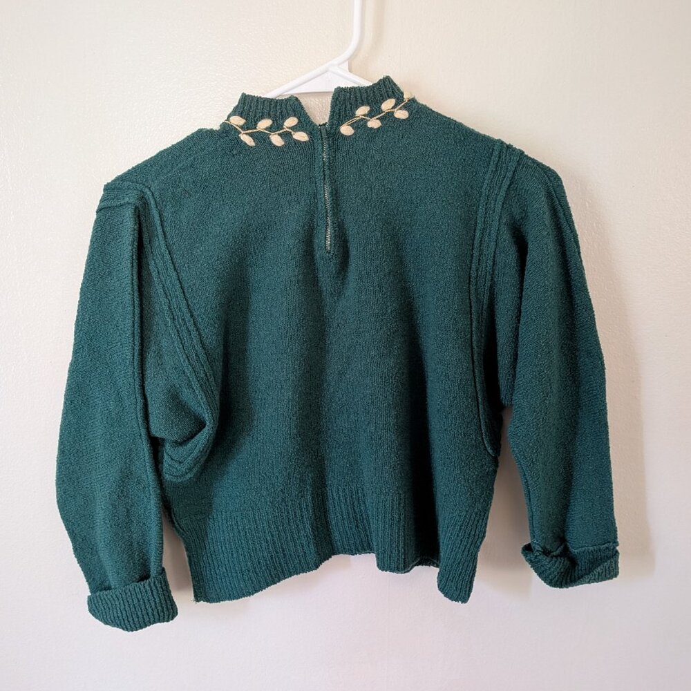 1940s Vintage Lofties Sweater Wool S - image 3